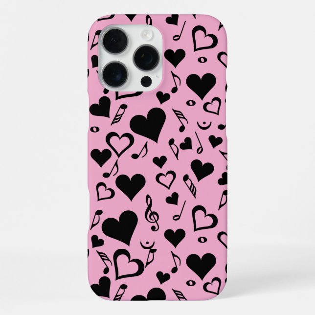 Hearts Pattern iPhone Case (Back)