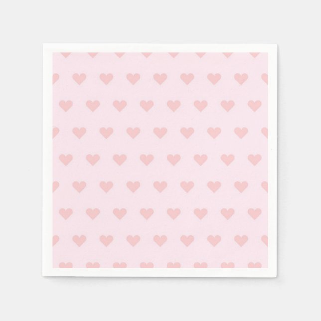 Hearts pattern napkin (Front)