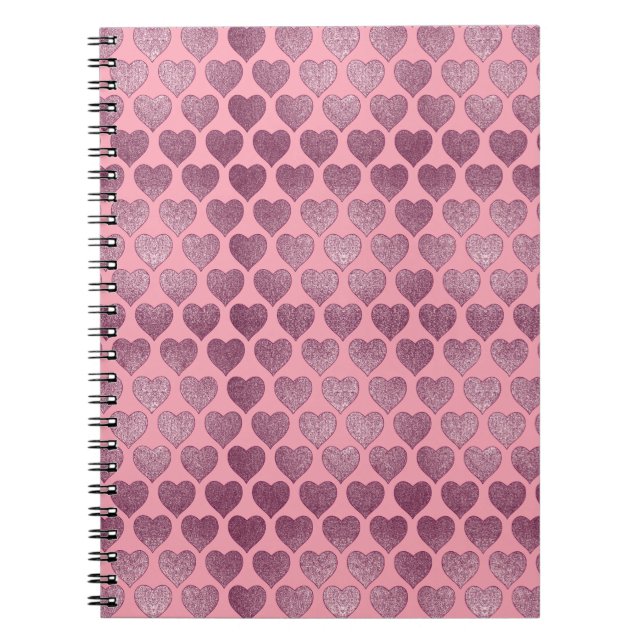 Hearts pattern notebook (Front)