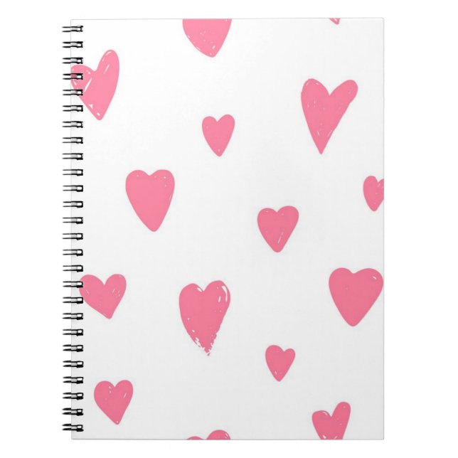 Hearts pattern notebook (Front)
