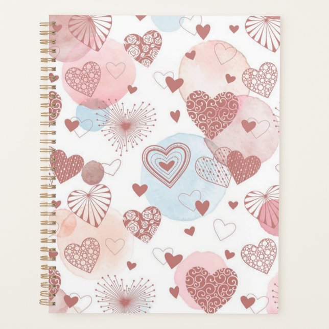 Hearts pattern planner (Front)