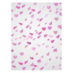 Hearts pattern tablecloth