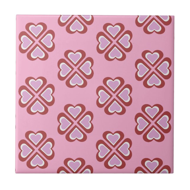 Hearts pattern tile (Front)