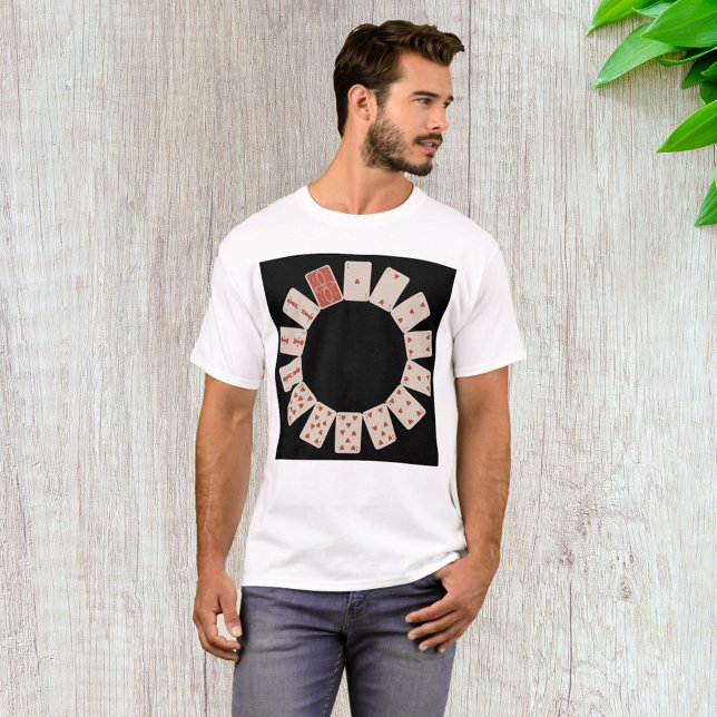 Hearts Playing Cards Circle T-Shirt (Creator Uploaded)