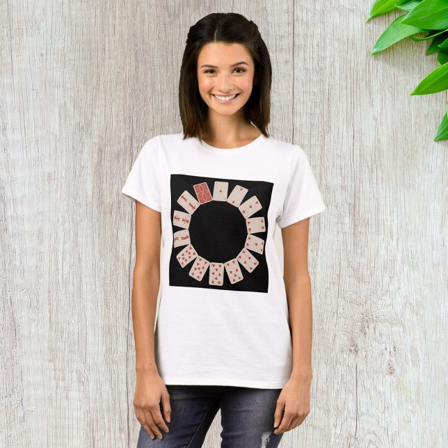 Hearts Playing Cards Circle T-Shirt (Creator Uploaded)