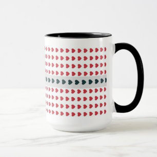 Hearts Polka Dot  pattern mug