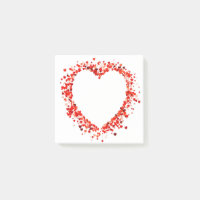 Hearts post it note