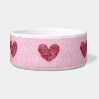 Hearts Red & Pink Faux Fuzzy Design