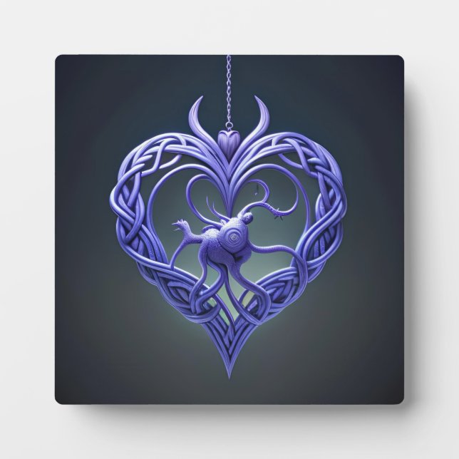 Hearts Reimagined: A Surreal Unity Plaque (Front)