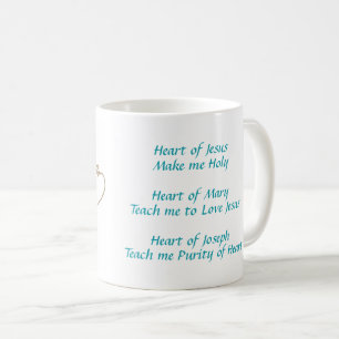 Hearts Rosary Coffee Mug