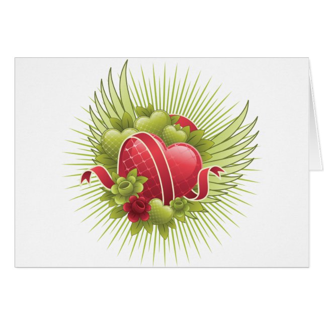 Hearts Roses and Wings (Front Horizontal)