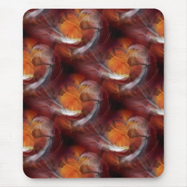 Hearts & Roses Mouse Pad (Front)