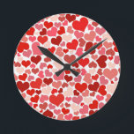 Hearts Round Clock<br><div class="desc">Hearts</div>