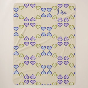 Hearts Sherpa Blanket