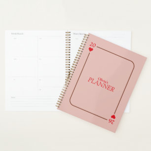 Hearts Simple Modern Planner