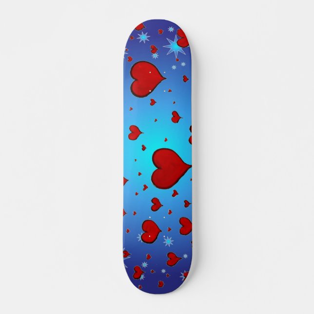 Hearts Skateboard (Front)