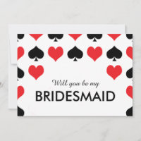Hearts Spades Casino Will You Be My Bridesmaid