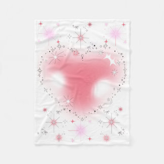 Hearts & Sparkles Baby Fleece Blanket