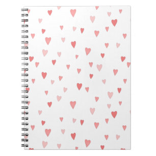 Hearts Spiral Notebook