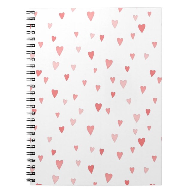 Hearts Spiral Notebook (Front)