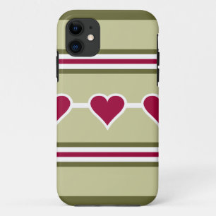 Hearts & Stripes iPhone 5 Case-Mate Case