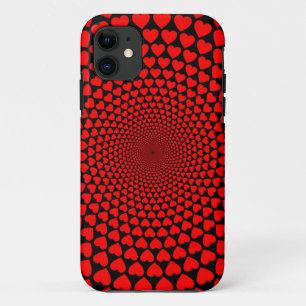 Hearts Symbols Red Mandala Pattern-25870 Case-Mate iPhone Case
