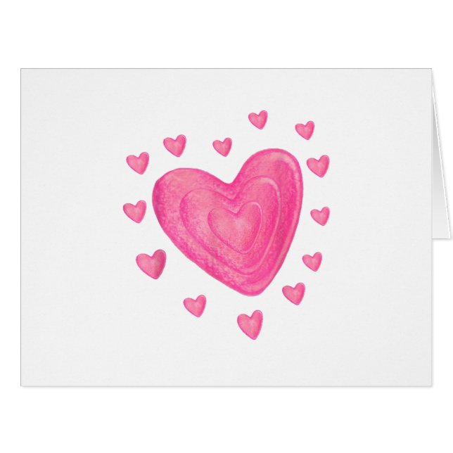 Hearts T Shirt Kids School Valentines Day Girls Bo (Front Horizontal)