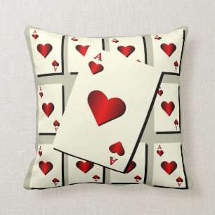 Hearts Throw Pillow
