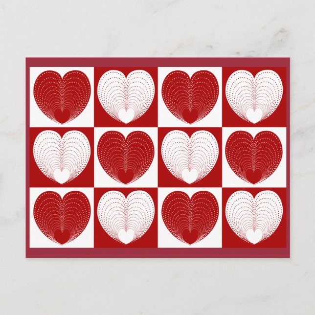 Hearts To You Postcard (Front)