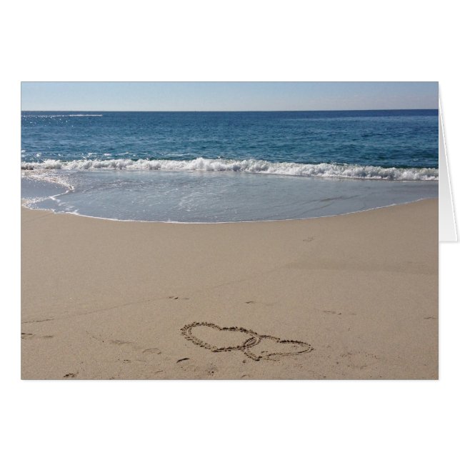 Hearts Together in the Sand (Front Horizontal)