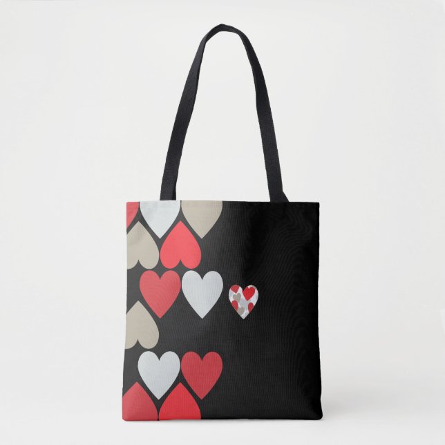 Hearts Tote Bag (Front)
