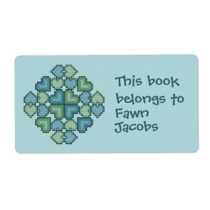 Hearts Touch Bookplate