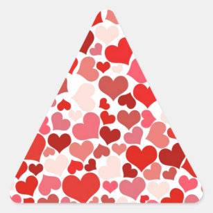 Hearts Triangle Sticker