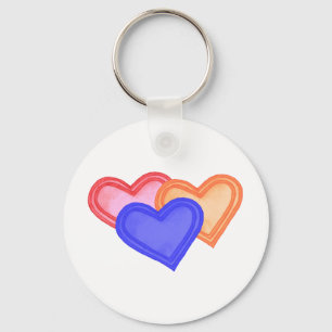 Hearts Trio Keychain