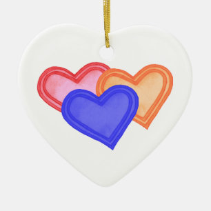 Hearts Trio Ornament