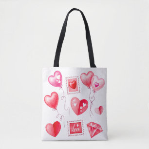 hearts Valentine day  Tote Bag