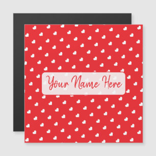 Hearts Valentine’s Day Love Pattern Magnetic Card