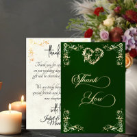 Hearts & Vintage Border - Emerald