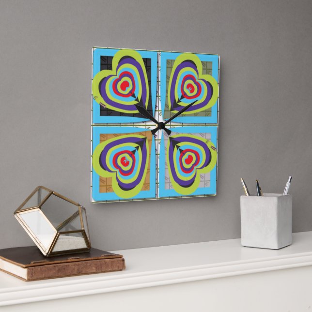 Hearts Wall Clock (Office)