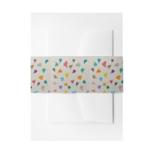Hearts Watercolor Napkin Band
