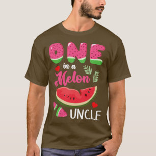 Hearts Watermelon Cream One In A Melon Uncle Niece T-Shirt