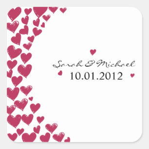 Hearts - Wedding Sticker
