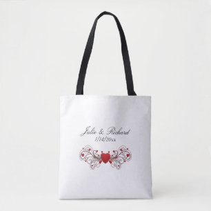 Hearts Wedding Tote Bag