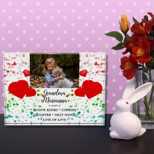 Hearts "What Grandma is Made Of" Photo Block