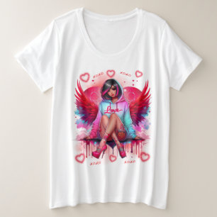 Hearts & Wings: Street Angel Plus Size T-Shirt