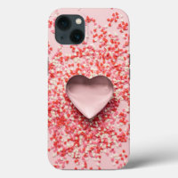 hearts with confetti sprinkles