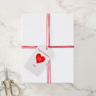 Hearts with Your Sayings Valentine's Day Gift Tag