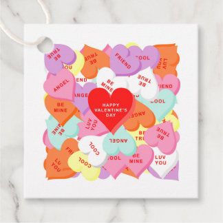 Hearts with Your Sayings Valentine's Day Gift Tag