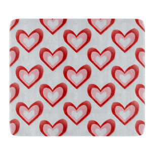 Hearts Within a Heart Pattern Cutting Board