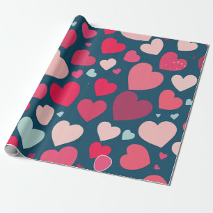 Hearts  wrapping paper